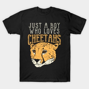 Just A Boy Who Loves Cheetahs T-Shirt